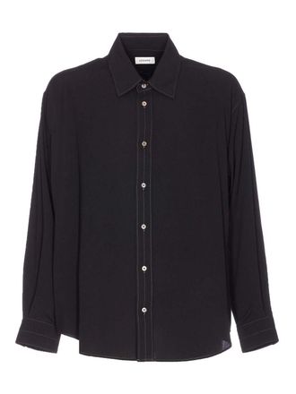 Christophe Lemaire Black Relaxed Shirt