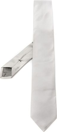 Emporio Armani classic silk tie - men - Silk - One Size - Silver