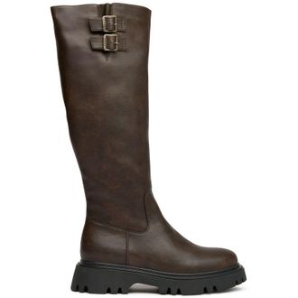 V.Gan Womens Vegan Bram Knee High Boots - Brown - Size UK 8