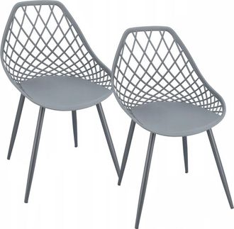 OEM 2 X Silla Aranda, Gris + Patas De Color