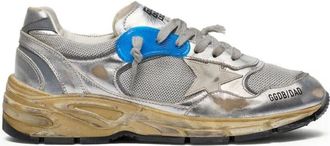 Golden Goose Running Dad New Net And Laminated Upper Leather Star La