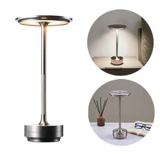 OEM 1 L&aacute;mpara De Ambiente Para Camping, Luz Nocturna Para Mesita De Noche Que Cuida La Vista - Plateada (271313cm) - Crezuo
