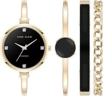 Anne Klein Bangle and Bracelet Set Ladies Watch