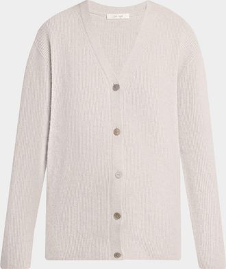 The Row Maser Cashmere Rib V-Neck Cardigan
