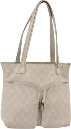 Gucci Pre-owned Vintage Tote Bag - Dames - Vintage Shopper - Beige - ONE Size - Vintage