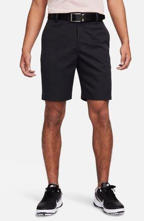 Nike Dri-FIT 8-Inch Water Repellent Chino Golf Shorts in 010 Black/black at Nordstrom Rack, Size 38