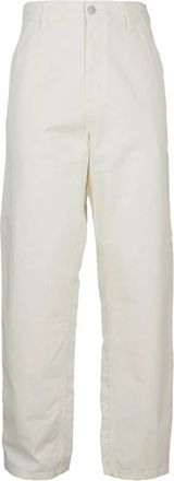 Carhartt Work in Progress Single Knee Pant - Heren - Straight fit broeken - Wit - W36 - Katoen - Broeken