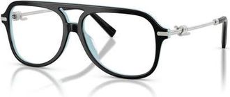 Tiffany & Co. 56mm Pilot optical glasses in Black at Nordstrom