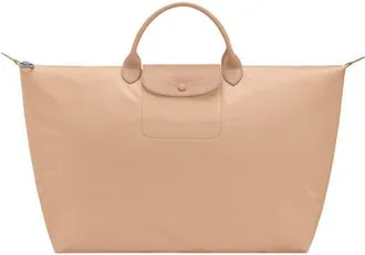 Longchamp Large Le Pliage Recycled Polyamide Travel Bag in Beige at Nordstrom
