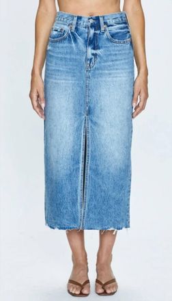 Pistola Denim Alice Midi Skirt In Portrait