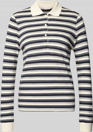 GANT Regular Fit Poloshirt mit Streifenmuster in Offwhite, Gr&ouml;&szlig;e XXL