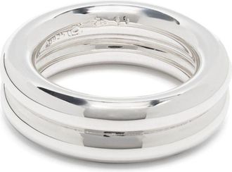 Charlotte Chesnais Double Brahma ring - unisex - Sterling Silver - 49
