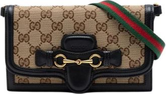 Gucci Pre-owned Vintage Canvas Crossbody Tas - Dames - Vintage Schoudertas - Beige - ONE Size - Vintage