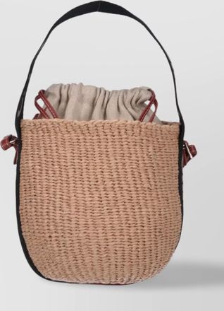 Chlo&eacute; tote bag with dual handles and woven texture