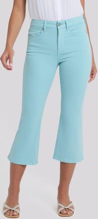 NYDJ Monica High Waist Crop Kick Flare Jeans in Aqua Haze at Nordstrom, Size 18