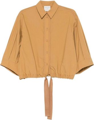 Forte_Forte Camel-Colored Cotton Shirt