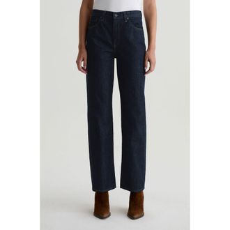 AG - Adriano Goldschmied Brinley Mid Rise Straight Leg Jeans in Moonrise at Nordstrom Rack, Size 27
