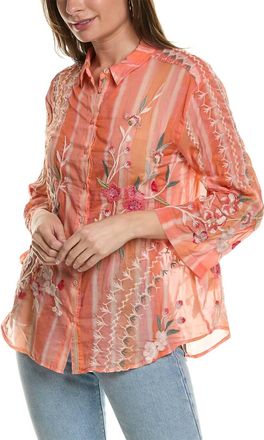Johnny Was Cherri Kimono Sleeve Shirt In Multi