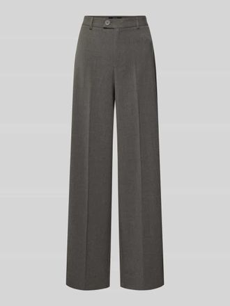 Vero Moda Straight Fit Bundfaltenhose mit Viskose-Anteil Modell TEXAS in Mittelgrau, Gr&ouml;&szlig;e XL/30