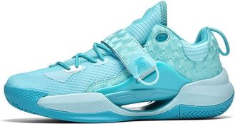 Generic Mens High Top Basketball Shoes with Anti Slip Shock-Absorbing Breathable Outdoor Training Boots Walking Shoes(Blue,8.5 UK)