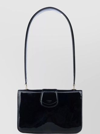 Celine glossy rectangular top handle shoulder bag