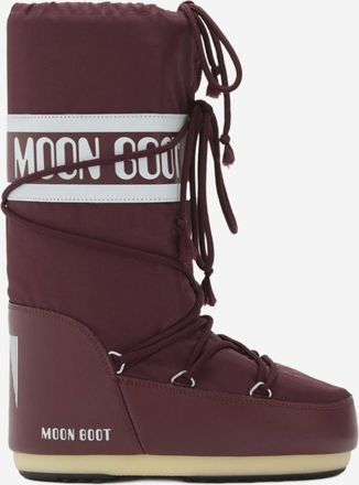 Moon Boot Maroon Logo Boots