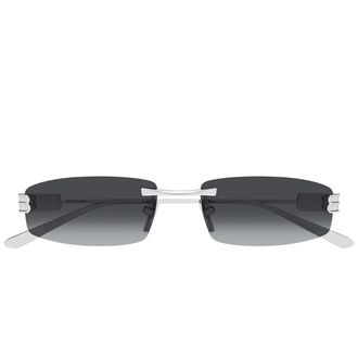 Balenciaga Sunglasses Bb0488 S 002 Silver/Smoke Grey Men