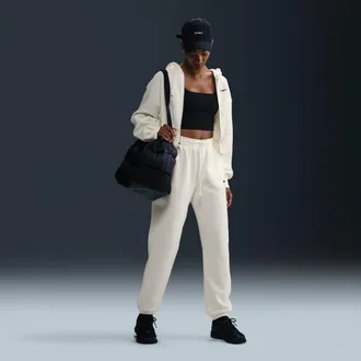 Nike Womens Nike Sportswear Phoenix Fleece High-Waisted Oversized Sweatpants in Grey | FZ5996-036