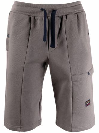 Paul & Shark drawstring track shorts - men - Cotton - 5XL - Grey