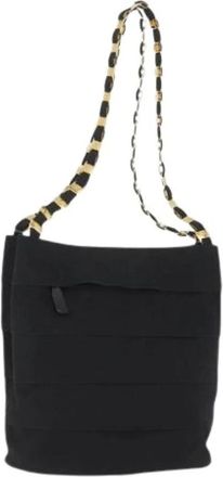 Ferragamo Pre-owned Nylon Schoudertas - Dames - Vintage Schoudertas - Zwart - ONE Size - Nylon - Vintage