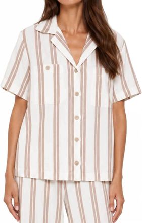 The Upside Baja Katia Collared Shirt In Stripe
