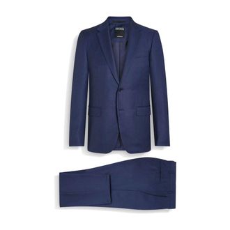Ermenegildo Zegna Single-Breasted Suit - male - Zegna - Single Breasted Suits - Blue - 4XL - Suits