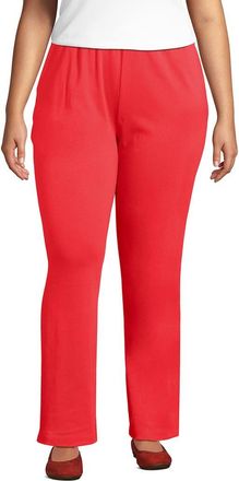 Lands End Sport Knit High Rise Pants in Sahara Desert at Nordstrom, Size 2X