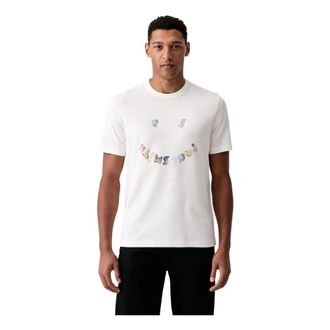 Paul Smith Graphic T-shirt - Heren - Tops - Beige - Maat: XL Katoen