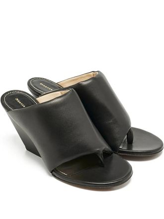 Proenza Schouler slant-wedge sandals - Black