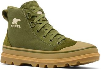 Sorel SCOUT N ABOUT Mid Sneaker in Utility Green/Gum at Nordstrom, Size 13