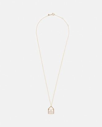 Al&iacute;ta Golden House Pendant Necklace
