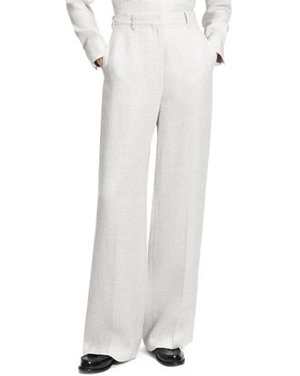 Theory Classic Linen-Blend Straight Pant