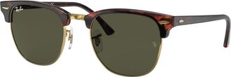 Ray-Ban Clubmaster Zonnebril - unisex - Zonnebrillen - Bruin - 55 MM - Accessoires
