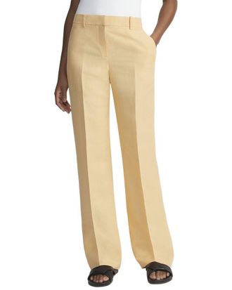 Lafayette 148 New York Gates Silk & Linen-Blend Full Leg Pant