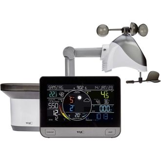 TFA Dostmann Stazione meteo wlan View pro 6 in 1, 35.8003.01, con sensore esterno de vento, temperatura/umidit&agrave;, con pluviometro, pressione atmosferica de, incl