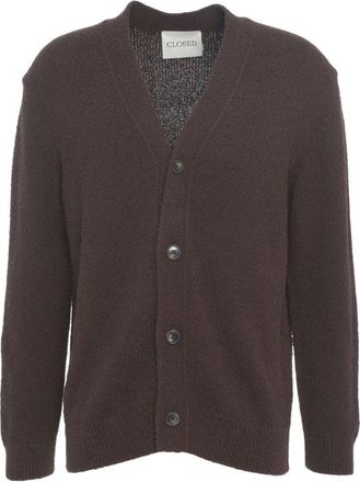 Closed Chunky Knit Cardigan With V-Neck And Timeless Appeal