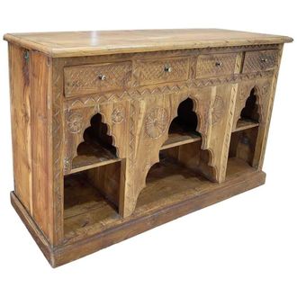 Wanderlust Deco Aparador de madera artesanal 170x38x93h cm