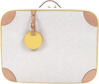 Louis Vuitton Pre-owned Monogram Jacquard Katoenen Reiskoffer - unisex - Vintage Weekendtas - Beige - ONE Size - Katoen - Vintage