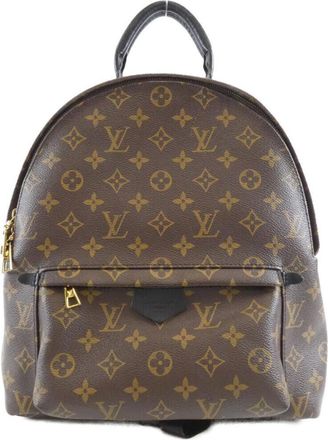 Louis Vuitton Marron Coated Canvas Backpack (Pre-Owned)
