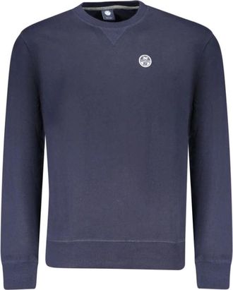 North Sails Sweatshirt met Lange Mouwen - Heren - Sweatshirts - Blauw - L - Katoen - Hoodies & sweatvesten