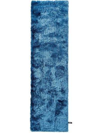 benuta Alfombra pelo largo azul 80x300