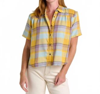 Toad & Co Holly Shirt In Faded Lilac Pattern