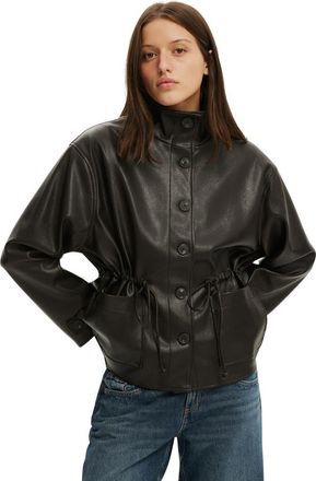 Cotton On Womens Eli Faux Leather Parka in Dark Burgundy at Nordstrom, Size Xx-Small/x-Small