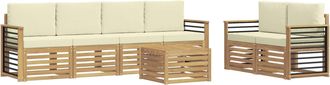vidaXL Conjunto De Sof&aacute;s De Exterior 7 Uds. Vidaxl